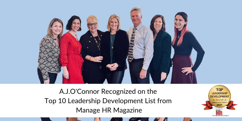 A.J. O’Connor Associates Recognized on the Top 10 Leadership Development List