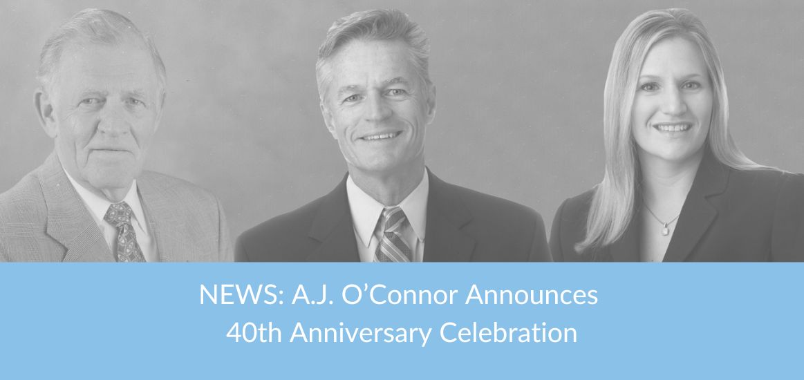 A.J. O’Connor Announces 40th Anniversary Celebration